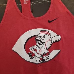 Nike athletic cut Cincinnati Reds racerback size L